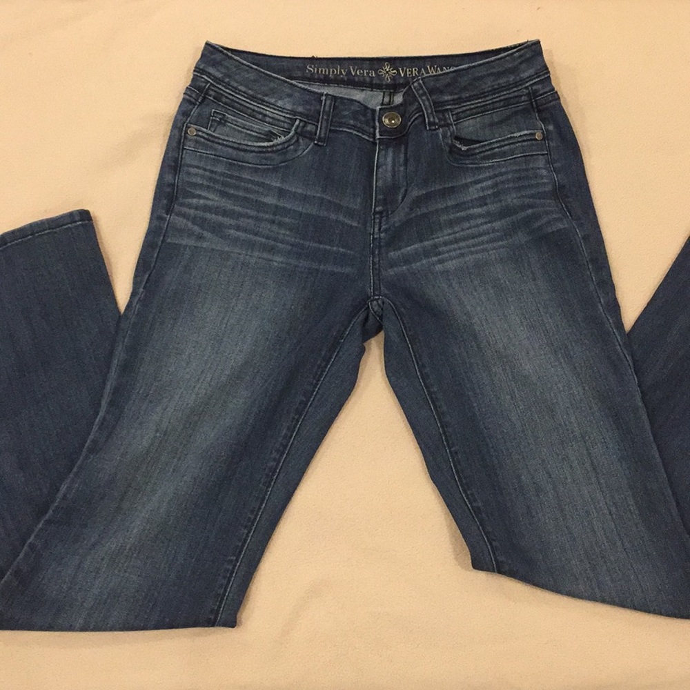 EUC Simply Vera Vera Wang bootcut denim, size 4